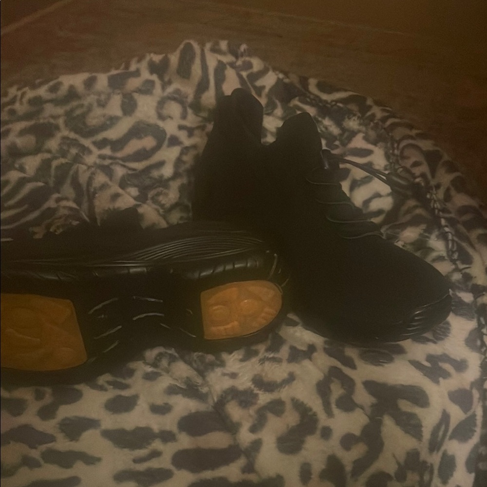Black and Orange Sneakers